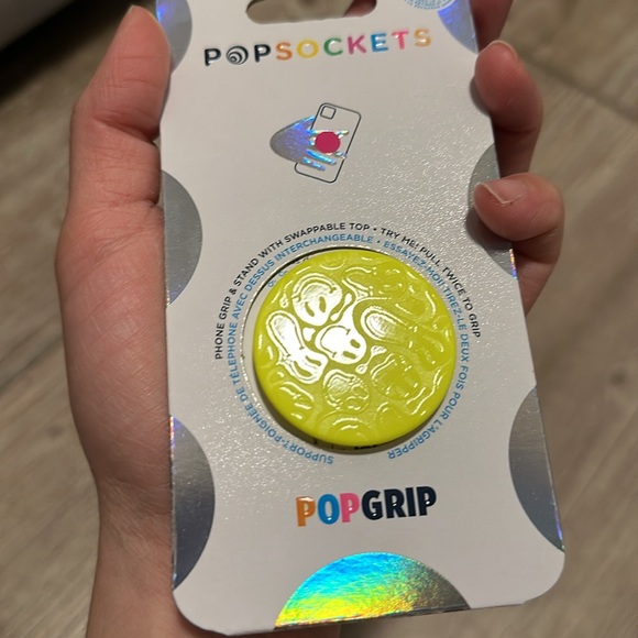 Neon popsocket with smiley faces - Picture 4 of 4